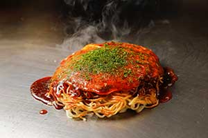 お好み焼きみっちゃん総本店の広島流お好み焼き