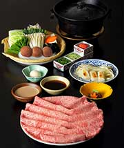 木曽路のしゃぶしゃぶ料理全皿写真